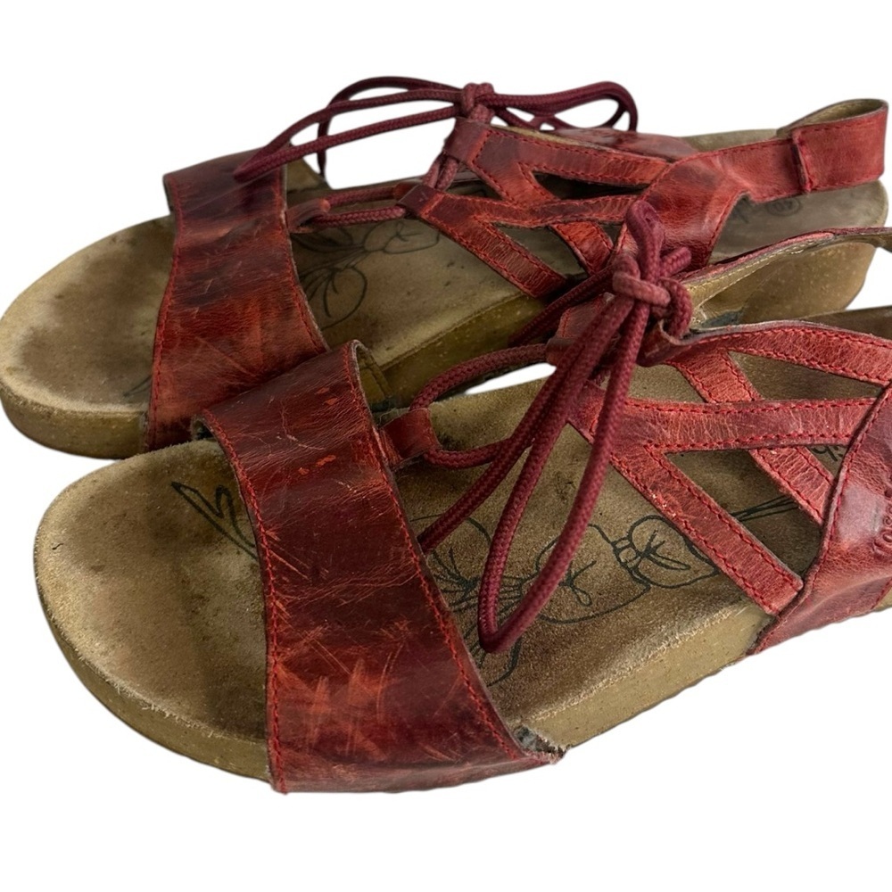 Josef Seibel Tonga Burgundy Red Sandal Size 40 - Picture 2 of 10